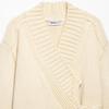 New casual knit double-collar tie-up kimono jacket 6771001