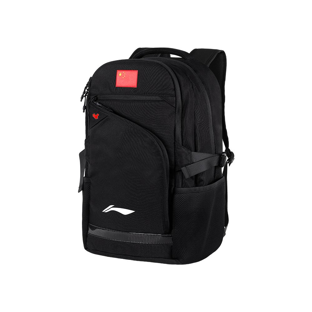 Li Ning Polyester Backpack Regular Unisex Standard Black ABSS339-1A