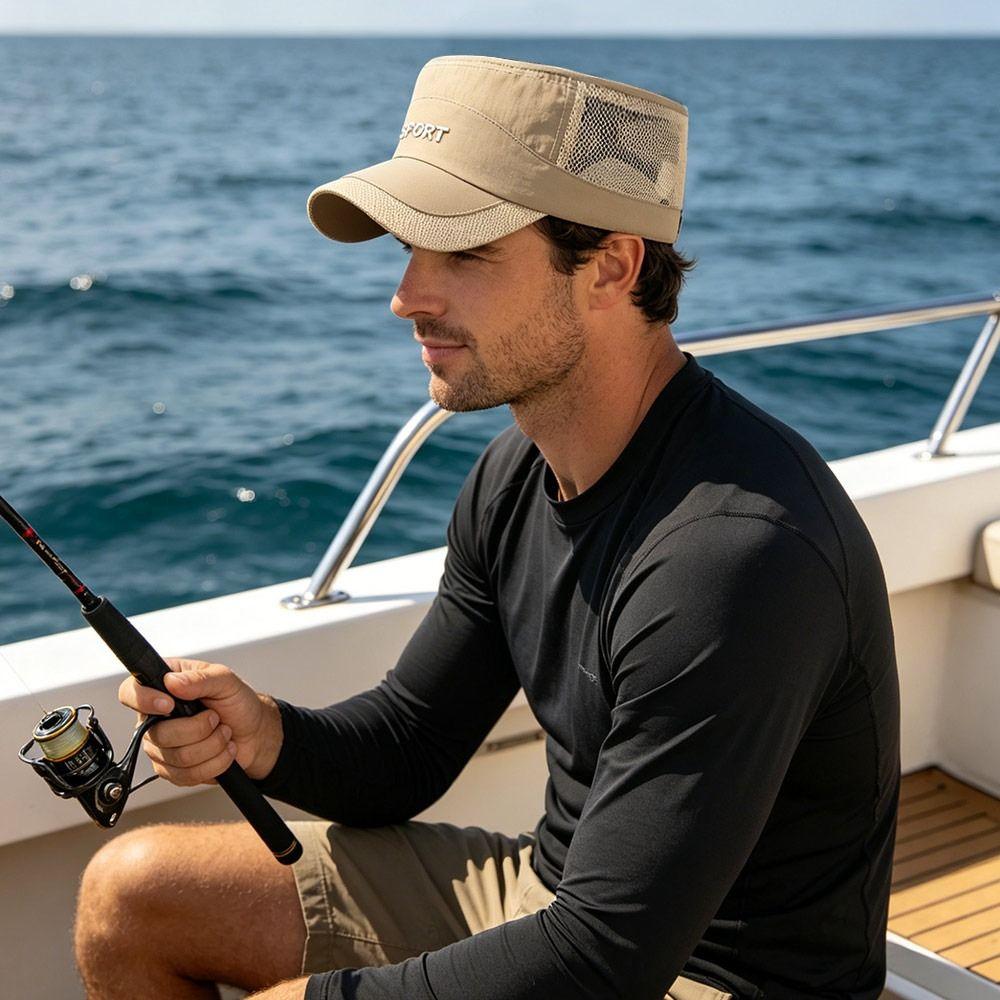 Quick-drying Fishing Hat Breathable Sun Hat Fashion Baseball Cap  Men Women