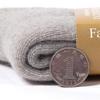 Men's Extra Thick Wool Cashmere Winter Socks - Mid-Calf, Terry, Solid Color
