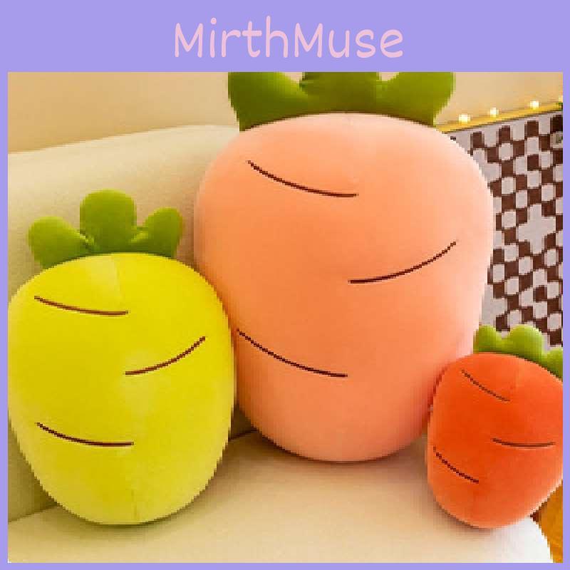 Soft Carrot Plush Toy Cartoon Vegetable Stuffed Pillow Creative Fluffy Doll Pink/orange/yellow/red 28/40/60/80cm