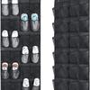 Organizzatore per Scarpe da Appendere alla Porta, 24 Grandi Tasche in Rete Traspirante, Salvaspazio Appeso, Gancio per Armadio Contiene