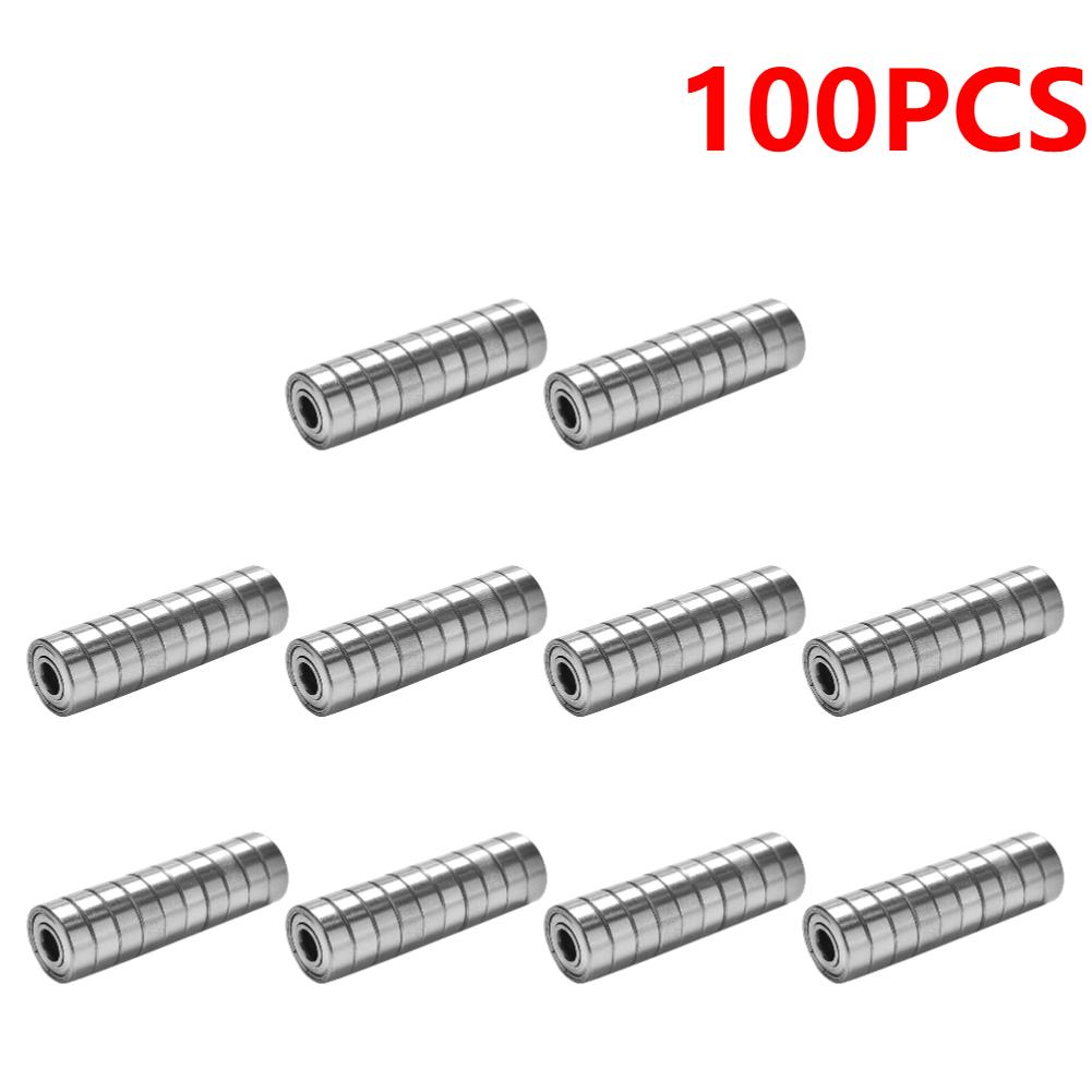 10-100pcs 608ZZ Carbon Steel Deep Groove Ball Bearings for Longboard Skates Roller Skates Frictionless Miniature 608ZZ Bearings