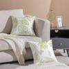 Simple Classic Retro Style Leaf and Plant Cushion Cover Pillowcase Short Plush Invisible Zipper Room Sofa Cushion Cover