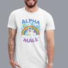 Ironic Alpha Unisex Unicorn Rainbow Funny Unisex Tshirt Raphic Tshirts Offensive Weird Shirts Summer Cotton Tee Tops Ropa Hombre