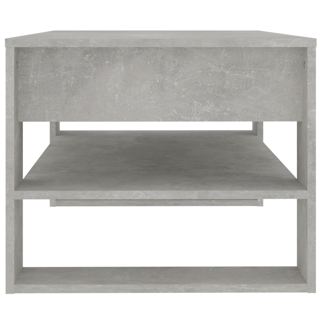 Vidaxl Stolik Kawowy, Betonowy, 102X55X45 Cm, Materiał Drewnopochodny