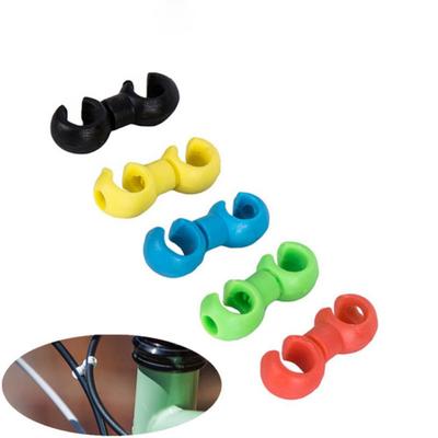 MTB Bicycle Brake Gear Cable S Style Clips Buckle Bike Cross Line Clip Cable Buckle Ring Clasp
