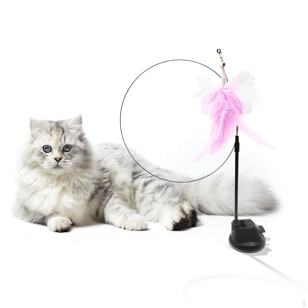 cat Toy W/ Suction Cups Pet Toys for Games IQ Training Indoor