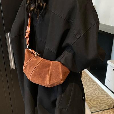 High-end Niche Bags for Women Retro and Fashionable Dumpling-shaped Bags Single-shoulder Crossbody Bags Versatile Croissant-shaped Bags