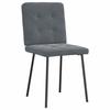 VidaXL Chaises à manger lot de 4 Gris foncé Velours 3315158