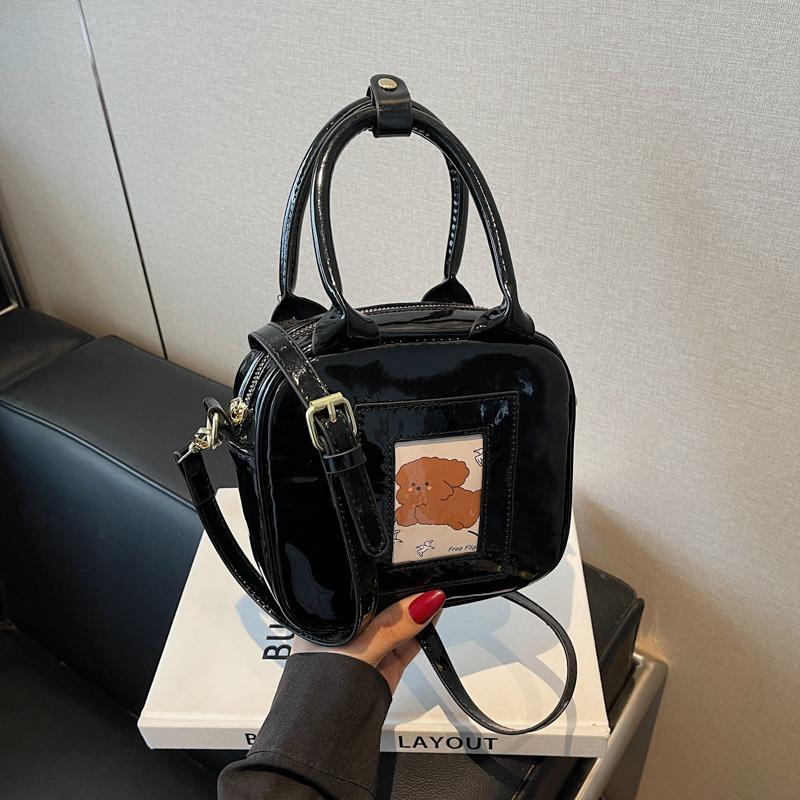 

Retro handbag women s spring new niche design fashion casual shoulder mobile phone bag чорний