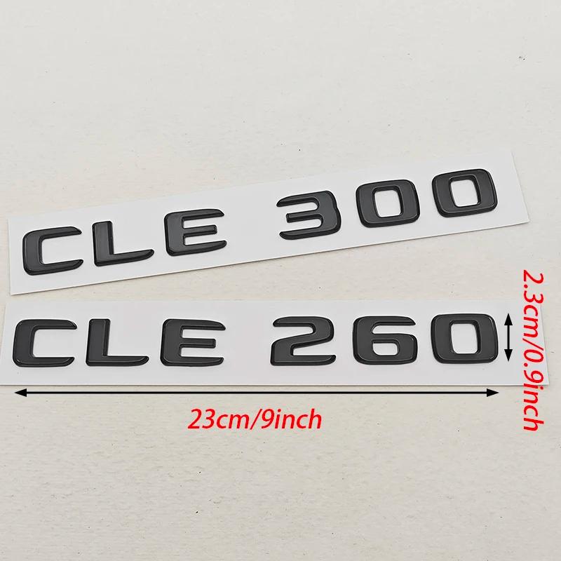 3D ABS Car Letters Logo CLE200 CLE260 CLE300 Badge Rear Trunk Emblem Decals For Mercedes Benz C238 A238 Car Sticker Accessories 4DS