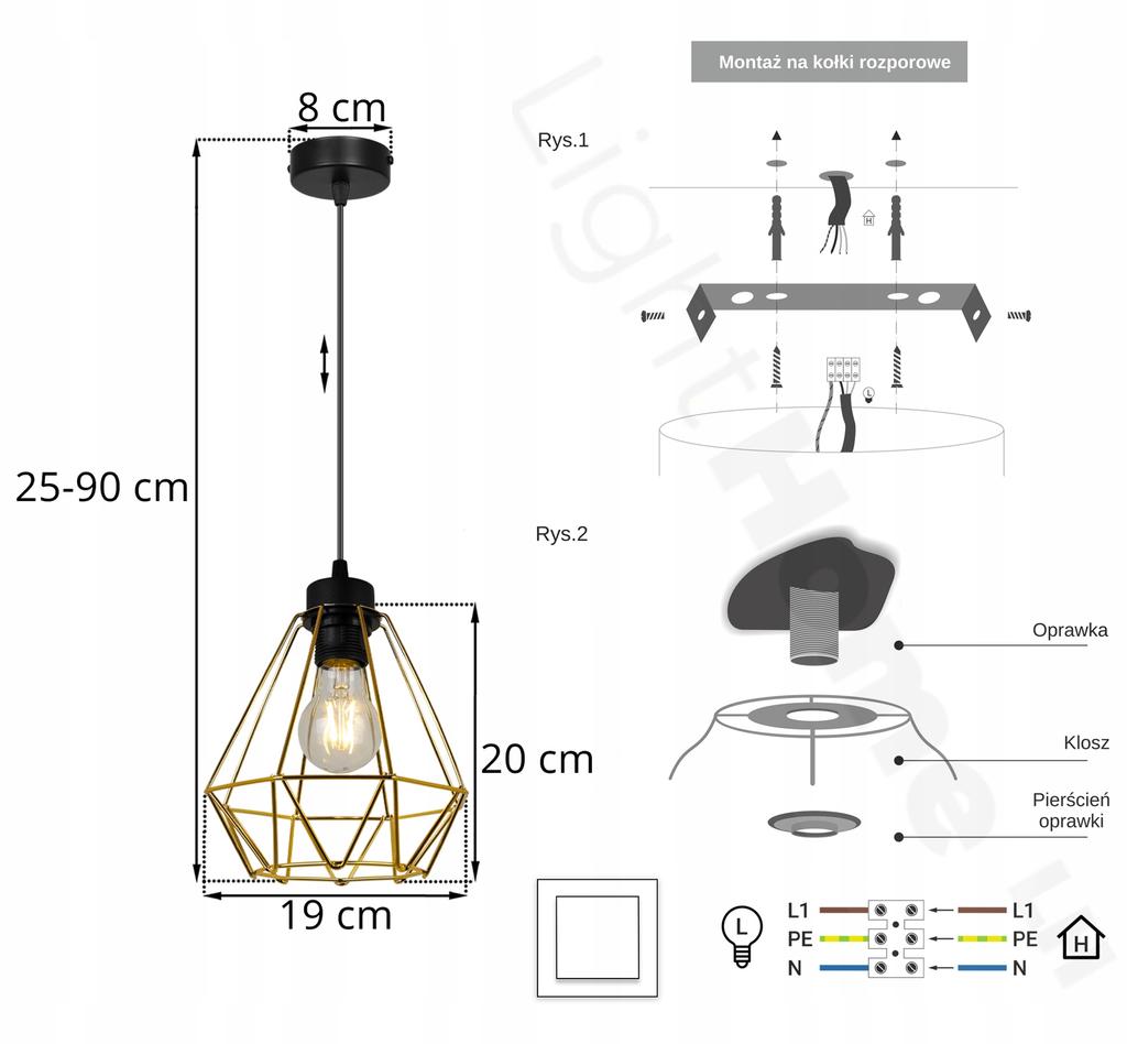 MODERN ELEGANT HANGING LAMP METAL LAMPSHADE