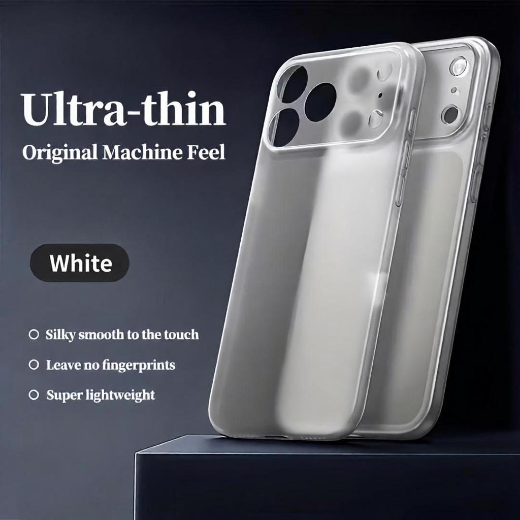 Ultra Thin Translucent Shockproof Phone Case for iPhone 17 16 Pro Max 17Pro Clear Matte Cases for iPhone 15 14 13 Pro Max Cover