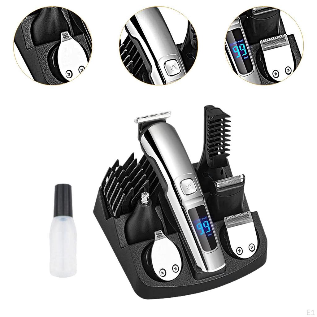 Hair Clipper Mens Grooming Kit Rechargeable Beard Trimmer for Body Men