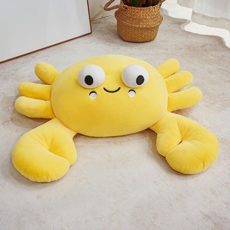 Cartoon Soft Little Crab Doll Plush Toy Lying Down Crab Doll Children Accompany Soothing Pillow Rag Doll