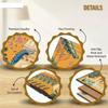 Leather Coasters - Tea Coaster - Dining Table Decor Accessories - Coster Set For Dining Table For Hot Pots - Coasters For Cups Set Of 6