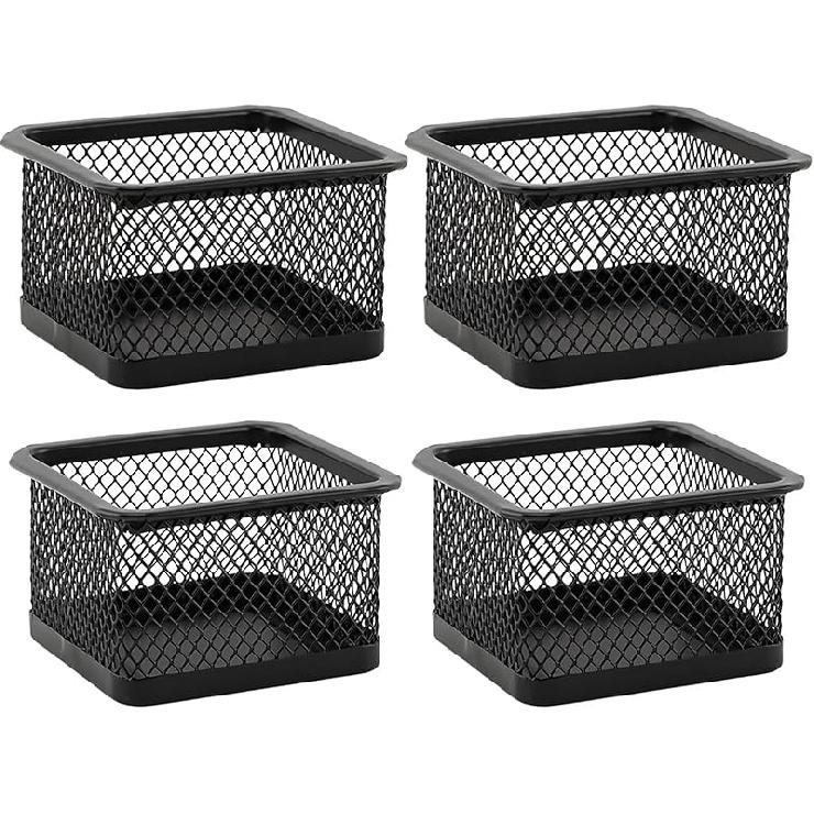 Paper Clip Holder for Desk, Paperclip Holders Mesh Paperclip Dispenser Organizer for Desk Binderclip Bobby Pin Holder Container for Home Office