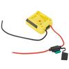 Battery Adapter With Fuse Cable 12 Switch For De-walt DCB200 18V/20V To DIY 2 Wiring Cable Output For Power Tool Accessories