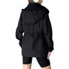 Women's Long Sleeve Hooded Drawstring Windbreaker Jacket