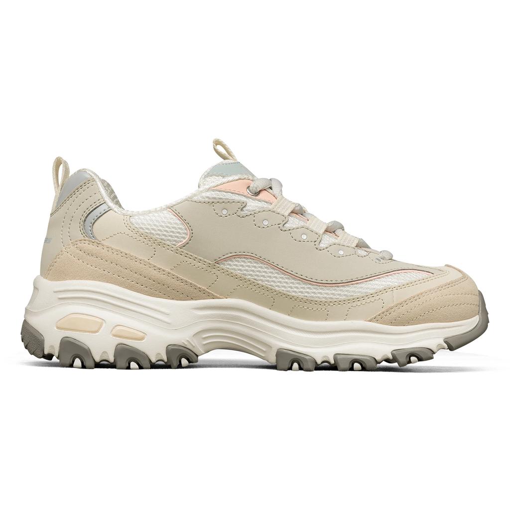 Skechers Zapatillas D'Lites 1.0 Panda, Oso Té con Leche Leche de Soja QQ, Suela Suave Amortiguación Zapatillas Chunky para Mujer Natural 149238-NAT