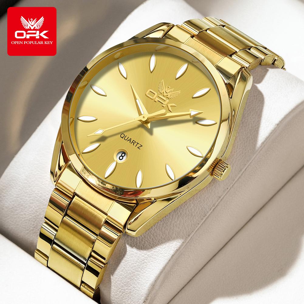 OPK Night Light Waterproof Men's Watch Quartz Watch 6038