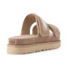 UGG Comfortable Thick Sole Fashion Sandals Women Sandals Light-Gray-Brown 1129210-DRI
