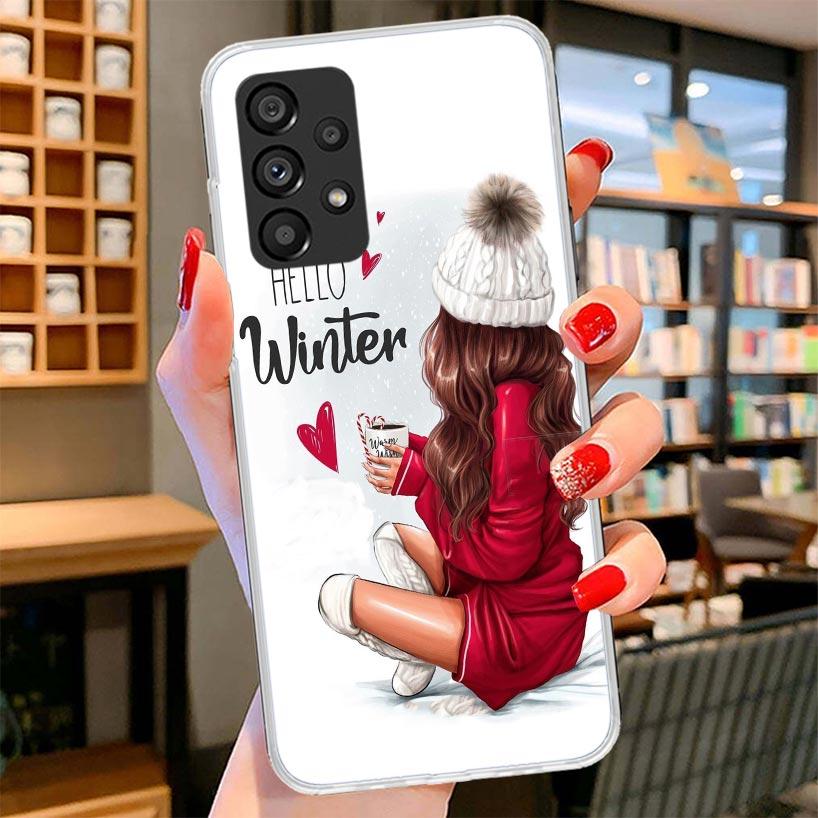 Girl Boss Female Coffee Phone Case For Samsung Galaxy A17 A37 A57 A16 A26 A36 A56 A15 A25 A35 A55 A14 A24 A34 A54 A13 A23 A33 A5