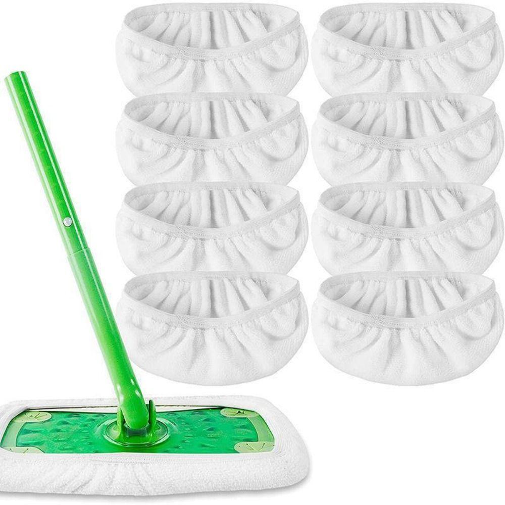 1/4Pcs Washable Microfiber Mop Pads Reusable Mop Cloth  for Bathroom Kitchen Living Room