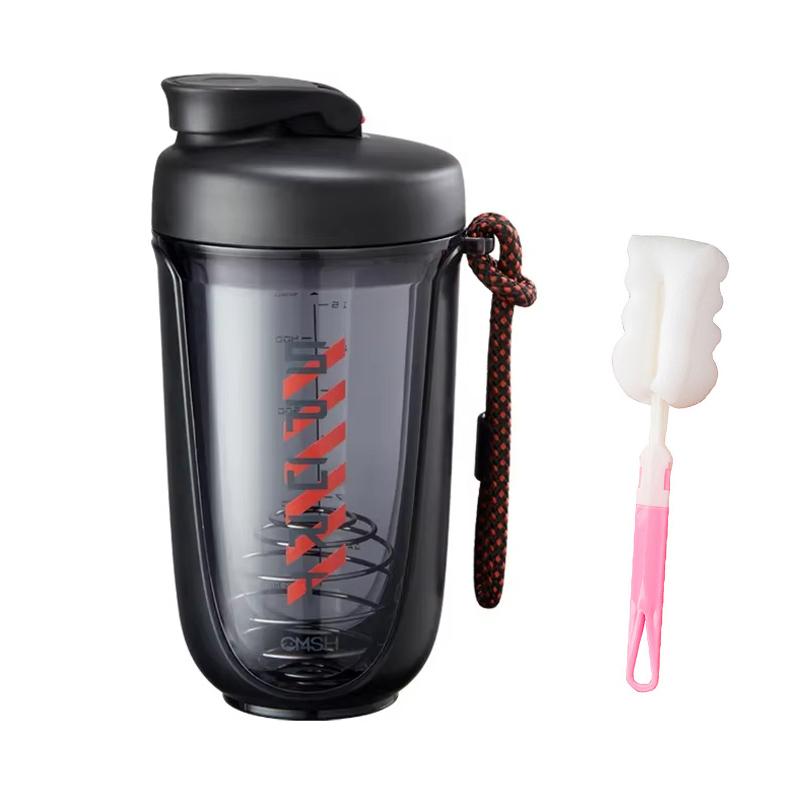 

Colorful Protein Shaker Bottles with Mixer Agitators and Cleaning Brush BPA Free and Dishwasher Safe Shaker For Man Woman