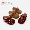Spring 2026 Girls' Polka Dot Leather Princess Shoes – Soft Sole, Non-Slip Children's Footwear