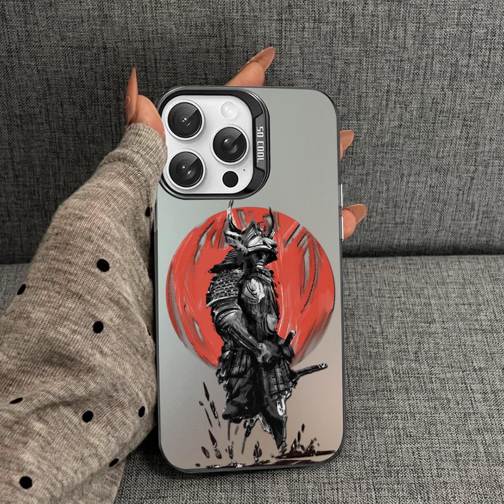 Japan The samurai Ninja Phone Case For iPhone 16 15 14 13 12 11 Pro Max X XR XSMAX 8 7 Plus Matte Shockproof Back Cover