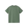 Carhartt WIP SS24 S/S Pocket T-Shirt With Woven Graphic Label On Front Pocket Men T-Shirts Green I030434-1YF-XX