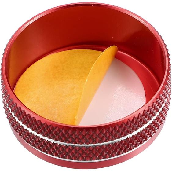 Car Center Console Multimedia Control Button Cover for Infiniti Q50 QX50 Q60 Red (Set of 2)