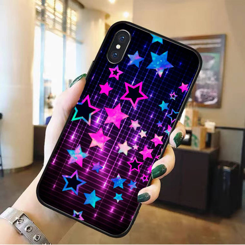 DK-119 Starry sky Silicone Case For iPhone 15 14 Xiaomi POCO M6 F6 Redmi Note 13 12 13C 8 9 Samsung S24 S23 S22 S21 FE Pro Plus Ultra