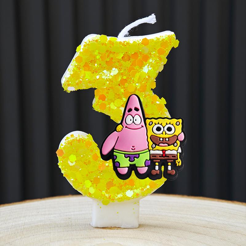 Cute Candle Anime Number 0-9 Kids Birthday Cake Decoration Supplies Cute Cartoon Party Accessories Supplies