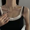 Irregular Star Chain Necklace Y2K Zircon Crystal Beads Tassel Necklace Aesthetic Star Heart Choker Necklaces Jewelry Gift