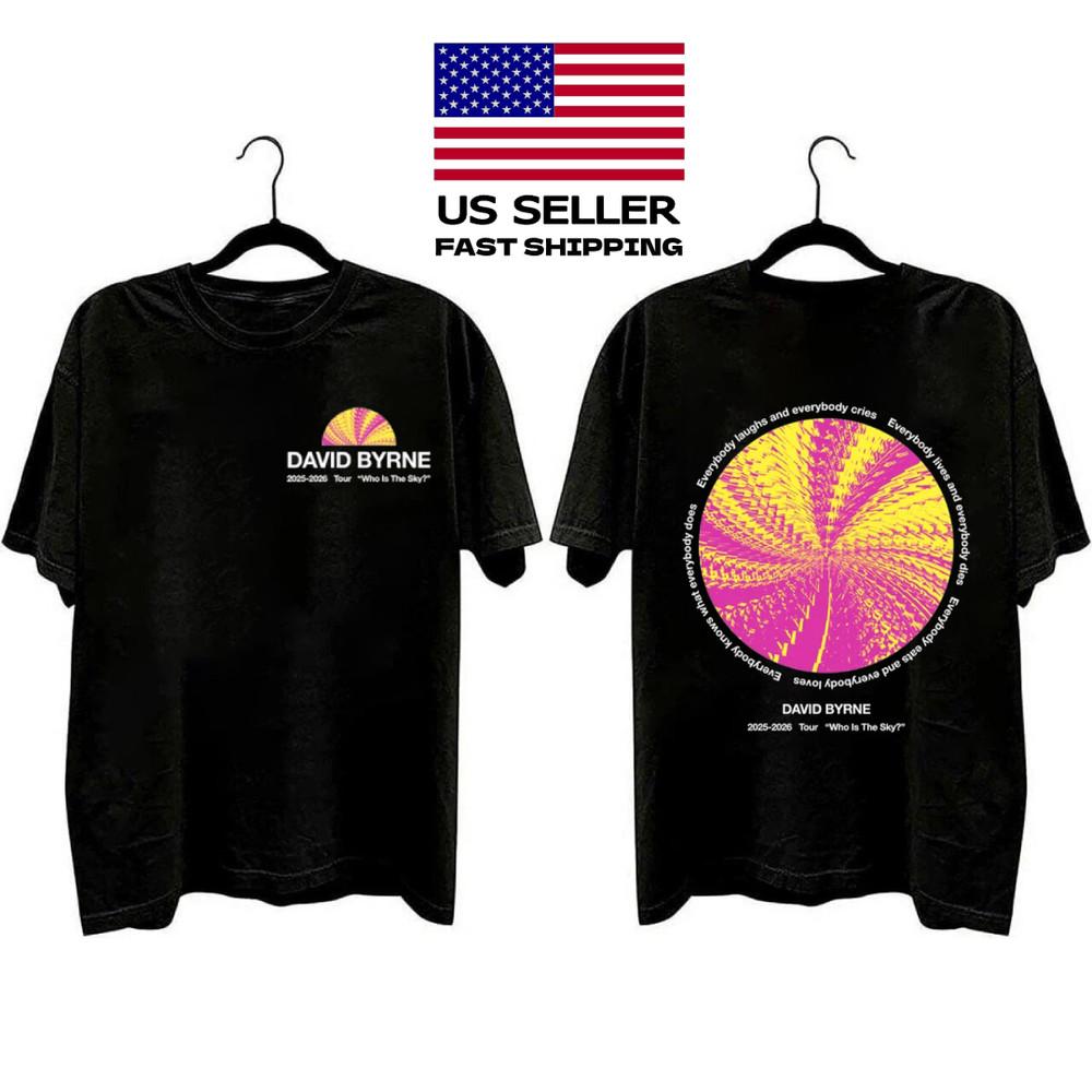 NEW DAVID BYRNE WHO IS THE SKY WORLD TOUR 2025_2026. DAVID BYRNE Unisex T-Shirt M