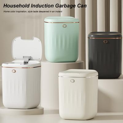 20L Smart Automatic Trash Can with Lid Waterproof Electric Sensor Garbage Bin