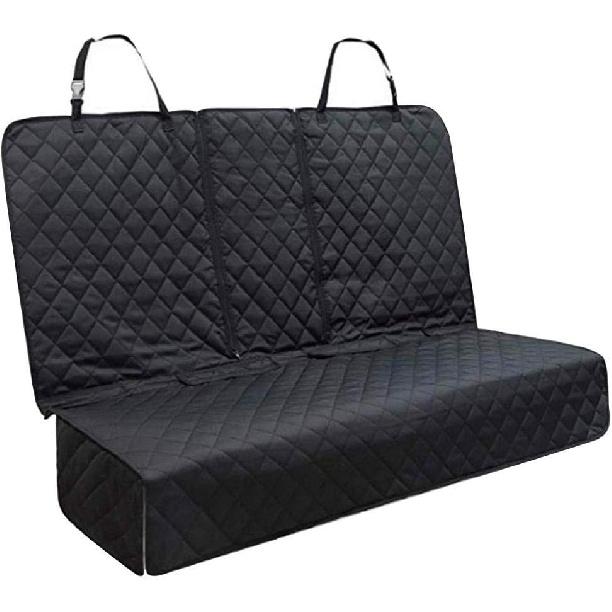 Dog Car Seat Covers Waterproof Pet Back Seat Cover/Non-Slip Durable Scratch with Side Flaps ,Armrest Compatible for Back Seat,Fits Most Cars,Trucks