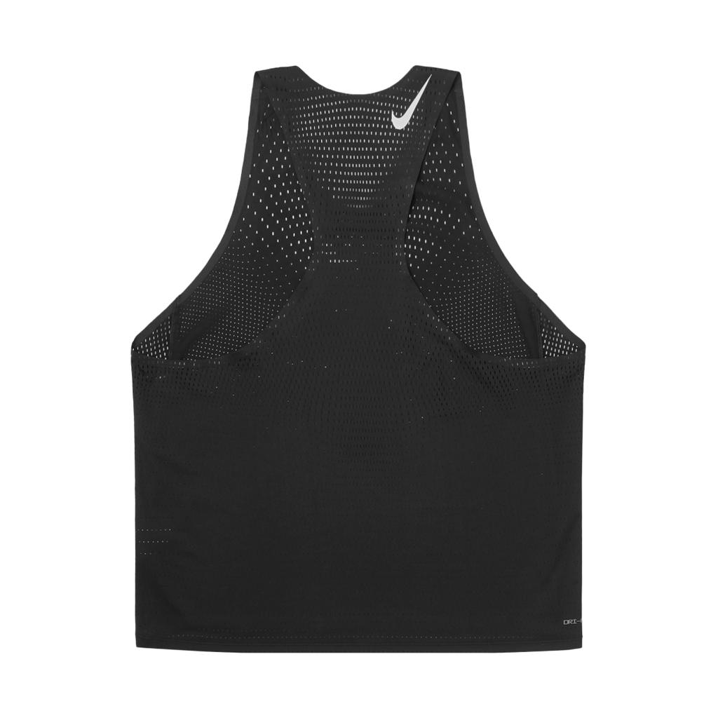 Nike AeroSwift Logo Crew Running Tank Men Tops Black FN4231-010