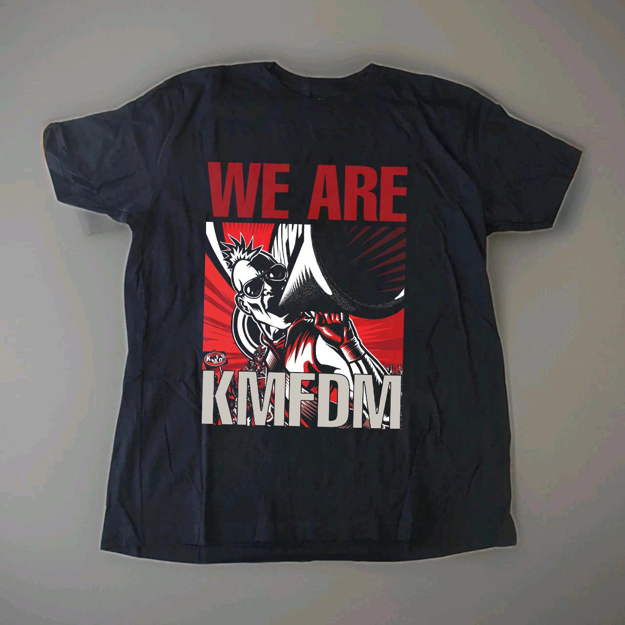 VTG KMFDM Band We Are KMFDM Black Tee Shirt CL795 S