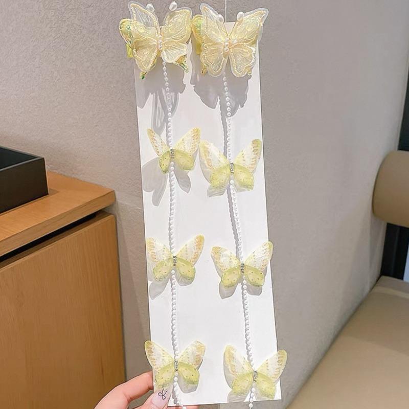 2Pcs  Korean Ribbon Bow Braid Hair Hair Pin Girls Sweet Princess Tassel Bow Barrettes Headwear Girls Kids Hair Accessories