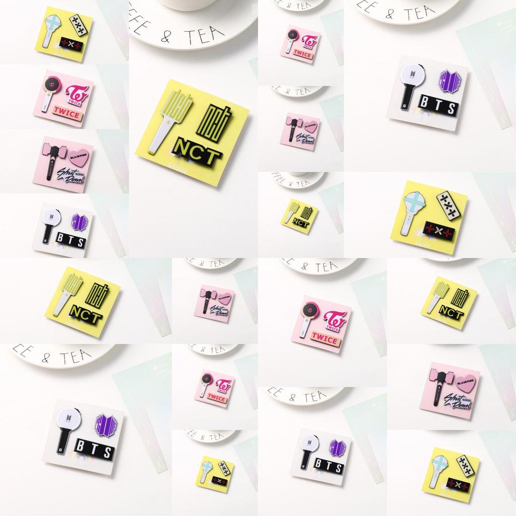Stray Kids Bulletproof Powder Ink Acrylic Pin Set A Unique And Decorative Addition To Your Outfit