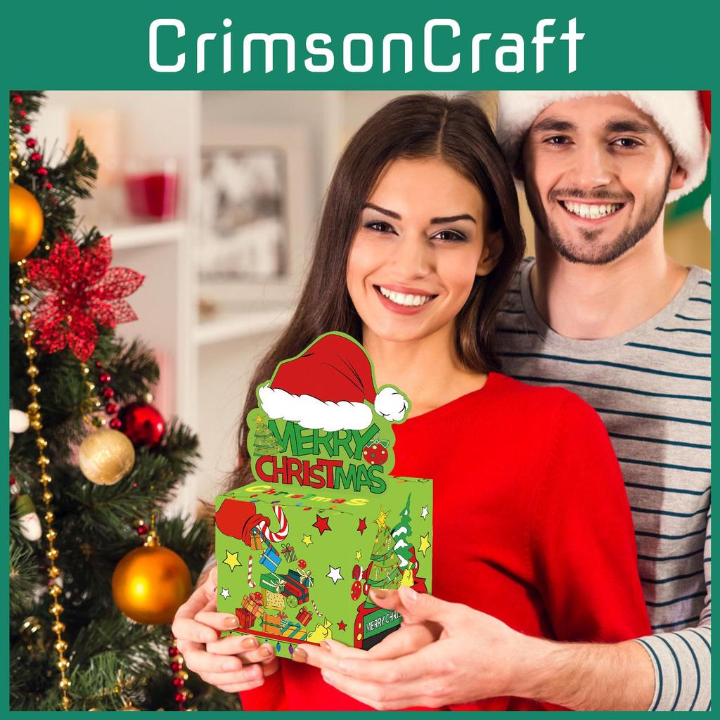 Grinch Themed Christmas Gift Box For Party Decor And Holiday Gift Giving