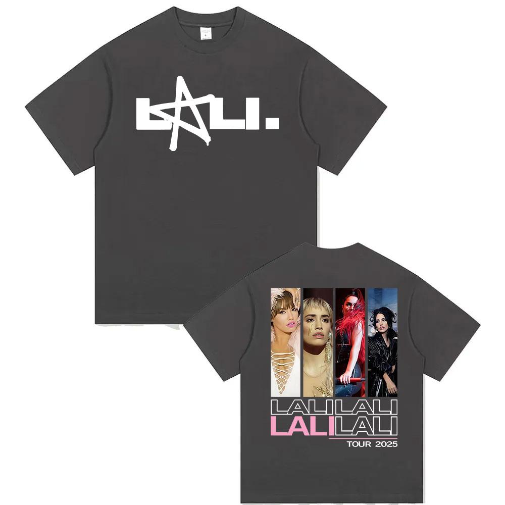 Cantante Lali Esposito Tour 2025 Estate Grafica 100% Cotone Stampata T-shirt Uomo Donna Alta Qualità Moda Streetwear Casual