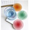 1PCS Gradient Color Drink Cup Coasters for Acrylic Round Heat Insulation Coffee Mugs  Pad Kitchen Tableware