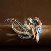 Phoenix Brooches Unisex Enamel Animal Bird Category Pin Women Coat Accessories Gifts