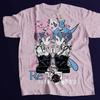 Anime ReZero 4 Rem Ram Graphic 100Cotton Unisex Shirt 2026 Summer Fashion Y2k Unisexs Short Sleeve Shirt Anime Derivatives
