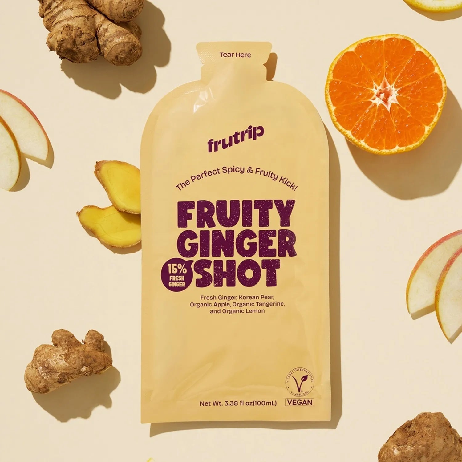 Frutrip Vegan Shot #Fruity Ginger 100ml 3ea #Fruity Ginger 100ml 3ea